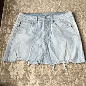 Jean mini skirt